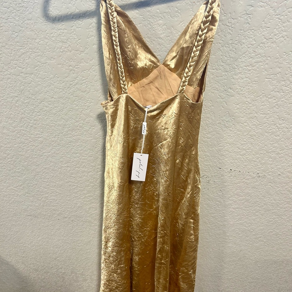 Petal and pup gold dress size 6 never worn